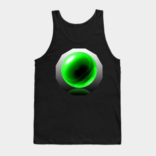 Green Glass Orb Tank Top